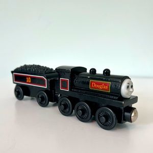 Douglas and Tender Thomas the Train Wooden Railway